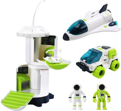 China Pretend Play HOLYFUN YB1975 Discover Space Rover Adventure Toys Kids Pretend Play Astronaut Space Station Action Figures 2 for sale