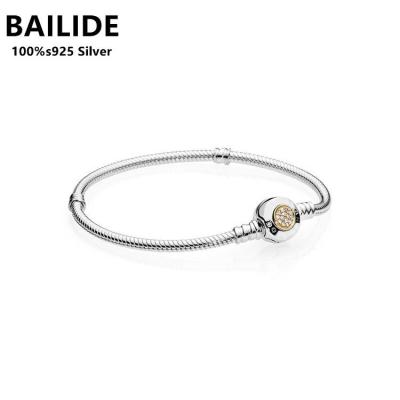 China Original Fashion High Quality TRENDY 925 Sterling Silver Charm Bracelet Suitable for Gift Giving for sale