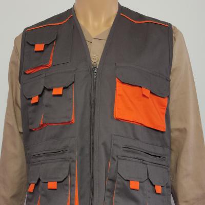 China Polyester / Cotton Breathable Autumn Fashion Men's Sport Vest Safety Multi Pocket Vest for sale