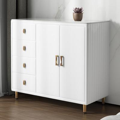 China Other Light Luxury Marble Bedroom Storage Cabinet Dining Cabinet Storage Cabinet Chest of Drawers Modern Simple Solid Wood for sale