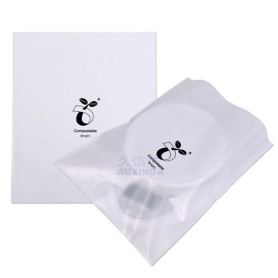 China Custom 100% Biodegradable Logo Biodegradable Packaging Clear Plastic poly flat open bag for phone accessories for sale