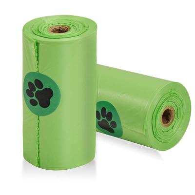 China Eco Sustainable Packaging Waste Bag Customized Pet 100% Biodegradable Fully Compostable Disposable Pla Poo Dog Poop Bag Pla Poo Biobag for sale