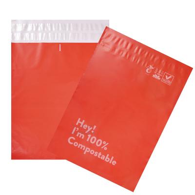 China Biodegradable Custom Clear Self Adhesive Poly Thickness Mailer Plastic Seal Envelope Mailing Bags With Logo for sale