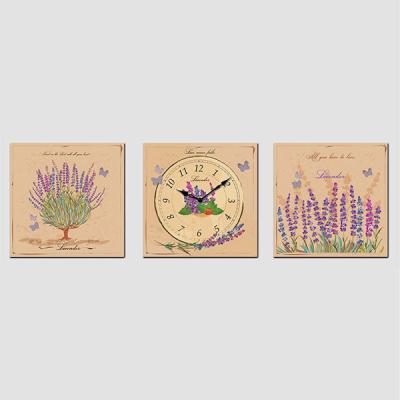 China LUMINOVA Home Decor Wall Decoration Fashion Wall Canvas Wholesale Fancy Lighted Clocks for sale