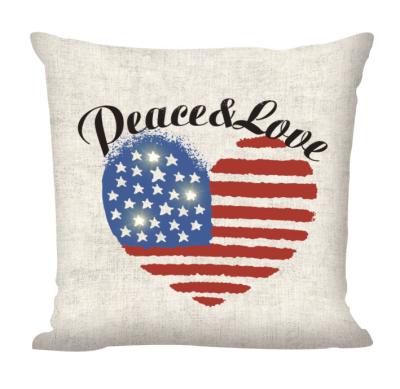 China America Viable Independence Day Throw Cushion Square Pillow, Chair Sofa Decorative Lit Cushion Travel Pillow Soft Cushion Cover for sale