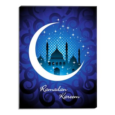 China Ramadan Ready CE Eid Mubarak Sets Square Eid Home Decorations Islamic Gift Traditional Hot Sale And Wall Art Canvas Printed Rohs for sale