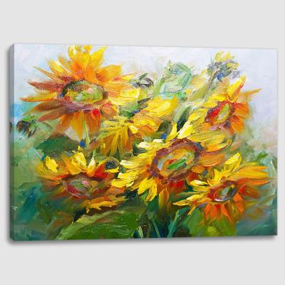 China New Classical/Postmodern Light Canvas Sunflower Flower Led Canvas Print Painting for sale