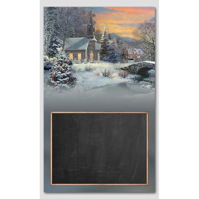 China Wood+Galvanized sheet+non-woven+LED Home Wall Decoration Vintage Wood Frames Rustic Wall Mounted Wooden Black Chalk Board For Note for sale