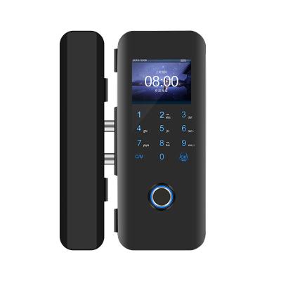 China USB Disk Upload/Upload Disks Digital Smart Glass Smart Keyless Door Lock In Biometrics Fingerprint Password Card for sale