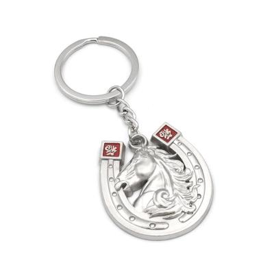 China Custom Made Horse Metal Horse Shoe Key Chain Key Chain Eco - Friendly for sale