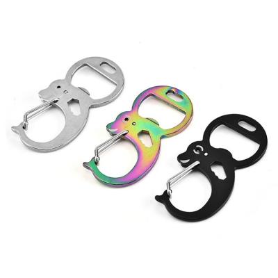 China Custom Dolphin Shape Carabiner Ourdoor Tool Stainless Steel Multi Tool for sale