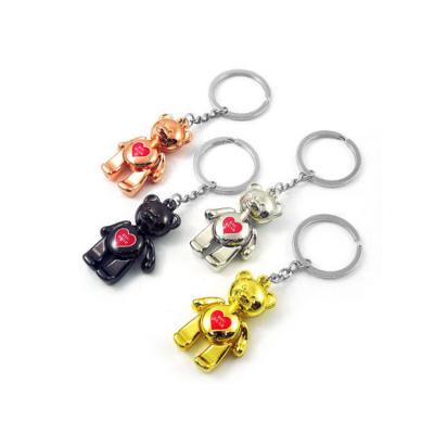 China Eco - Friendly Custom Metal Teddy Bear Key Chain for sale