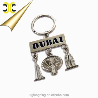 China Eco - Friendly Custom Design Dubai Key Souvenir Chain for sale