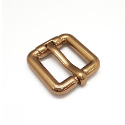 China Belt Buckle Tea High Quality Gold 15mm Roll Pin Fake Buckle And Needle Buckle Is Suitable For Bags for sale