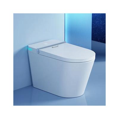 China High Quality Luxury Auto Flush Wc Smart Toilets Concealed Rimless Porcelain Lavatory Cistern Manufacture Smart Toilet With Speech for sale