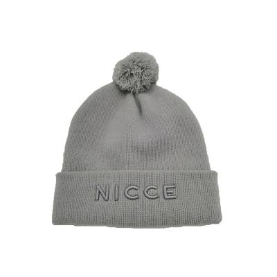 China Low Price Plain Comfortable And Soft Marino Wool 3D Embroidery Promotional Beanie for sale