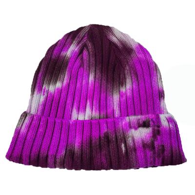 China COMMON Winter Men's and Women's Knitted Hats Dyed Tie-Dye Knitted Hats Printed Knitted Hats Multicolor for sale