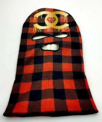 China Wholesale custom JOINT logo face hat knit full face cover ski hat 3 hole balaclava designer ski hat for sale