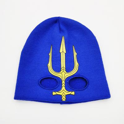 China COMMON Wholesale Customized Logo 100% Acrylic Knit Warm Hats Winter Beanie Caps for sale