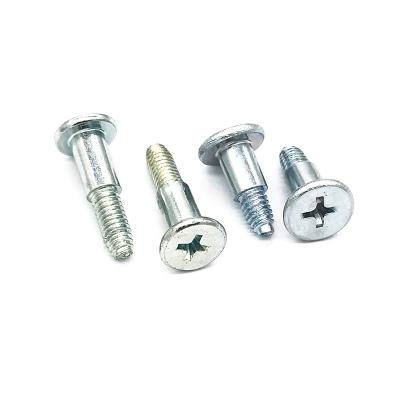 China Flat Head Pan Galvanized Steel Phillips Groove Self-lock Shoulder Step Screws for sale