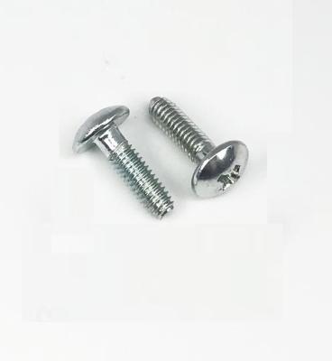 China Large Round Pan Galvanized Steel Phillips Groove Self-lock Head Machine Screw for sale