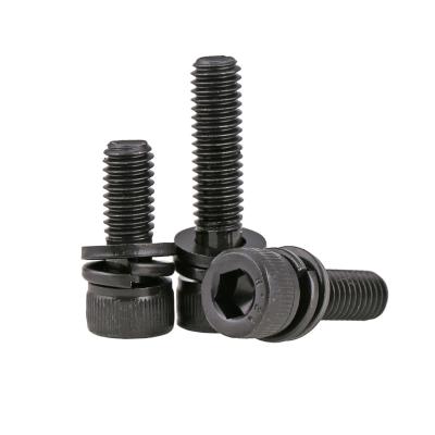 China 8.8 12.9 Stainless Steel Grade Zinc Set Steel Black Bolts Hex Socket Cup Bolts With Gaskets for sale