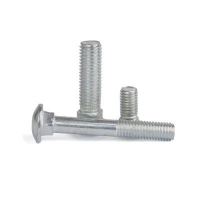 China Galvanized Stainless Steel Carbon Steel Carriage Bolts Diffuse Head Square Neck Bolts for sale