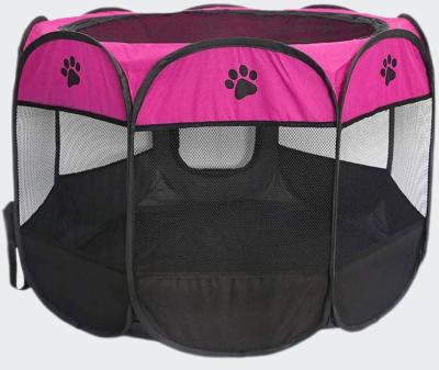 China Easy Set Up and Storage Top Portable Exercise Dog Kennel Foldable Pet Playpens with Removable Mesh Shade Cover for Puppy Dogs Cats Rabbits for sale