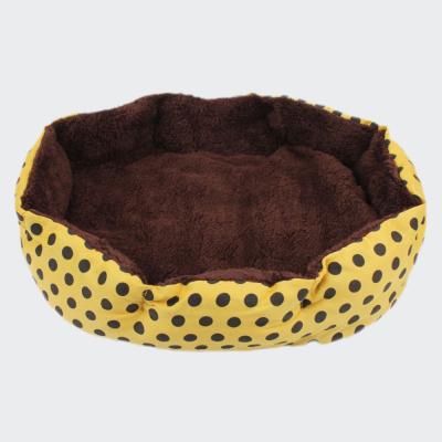 China Viable Hot Selling Cheap Amazon Dog Bed Bed In Stock Nest Dot Printing Pet Supplies for sale