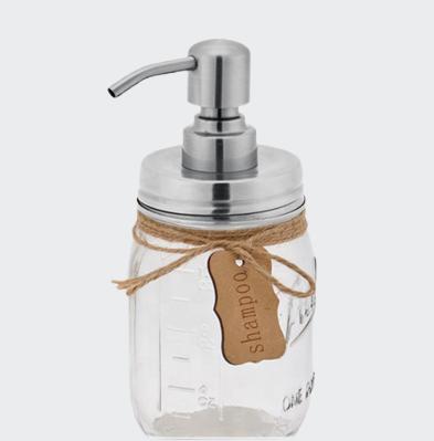 China Sustainable Modern Factory Outlet Hotselling Bathroom Mason Jar Hand Soap Dispenser Lids for sale