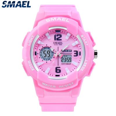 China Alarm Sport Watches For Lady Double Movement Analog Number Display Maiden Watches for sale