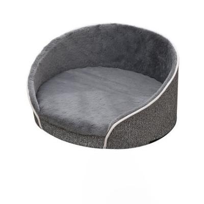 China Wholesale Breathable Soothing Removable Washable Memory Foam Plush Around Cat Pet Sofa Bed for sale