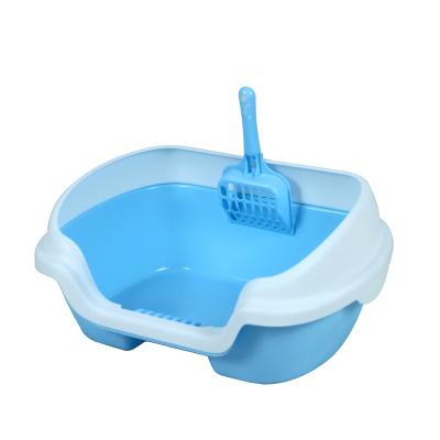 China Sustainable Pet Supplies Cat Litter Box Pet Product Large Space Cat Toilet Cat Litter Box for sale