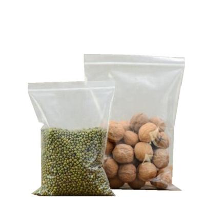 China Recyclable custom recycled waterproof clear plastic pe polybag and ziplock bag food grade zipper bags for sale