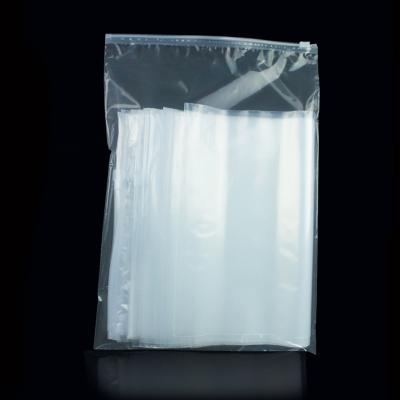 China LDPE Recyclable Custom Transparent Slider Zip Lock Bags Zipper Top Garment Packaging Plastic Bag for sale