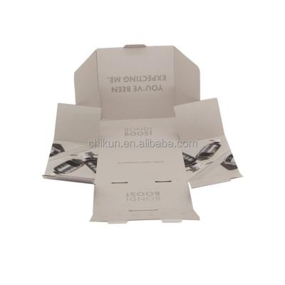 China Customized Recyclable Recycled Black Folable Currugated Paper Shipping Boxes Mailer Box for sale