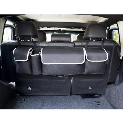 China 600D Oxford+High Quality Foldable Hanging Pearl Cotton Rear Seat Boot Car Trunk Auto Organizer For SUV for sale