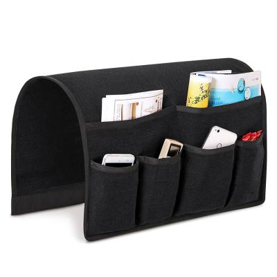 China 2020 Viable Hot Selling Sofa Armrest Cover Organizer with 6 Pockets for TV Remote Control for sale