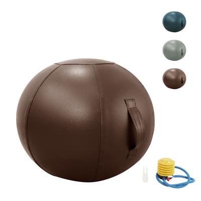 China For home/office/kids/women men women fitness stability PU anti shatter quality yoga/pilates exercise gym yoga ball with cover resting ball chair for office for sale