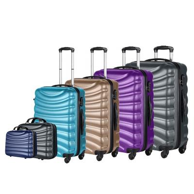 China Carry On Promotional Wholesale Factory Price ABS Trolley Luggage Trolley ECO Material Durable Luggage Trolley for sale