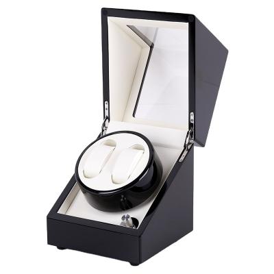 China Watch Storage Dual Upgrade Black Single Watch Winder With AC And Battery Function for sale