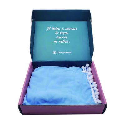 China Handmade Custom Paper Gift Clothing Box Packaging for sale