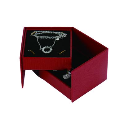 China Handmade Custom Gift Packaging Folding Jewelry Box for sale