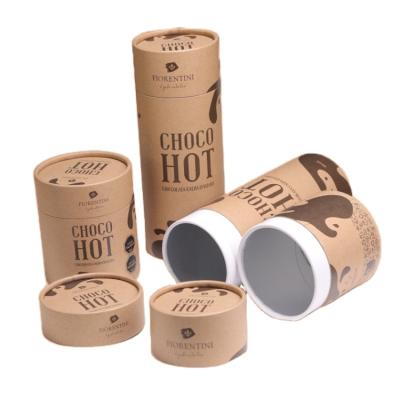 China Recycled Materials Wholesale Kraft Paper For Round Cardboard Wine Bottle Box for sale