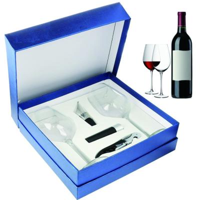 China Custom Materials Paper Recycled Storage Wine Glass Packing Box for sale