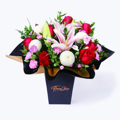 China Handmade Wholesale Customized Logo Gift Package Flower Box for sale