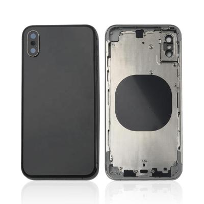 China Metal + Glass Replacement Battery Door Glass Housing Back of iPhone XS Middle Frame with Back Glass for sale