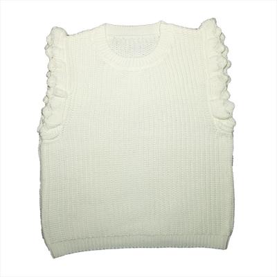 China anti-wrinkle autumn and winter new sweater knitted spiky women's vest for sale