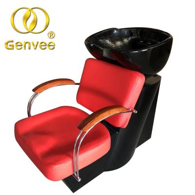 China Eco - Friendly Hot Sale Shampoo Backwash Unit Barber Shop For Hair Washing for sale