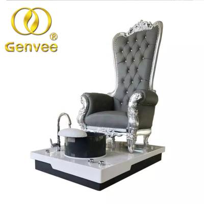 China Modern Luxury Salon Furniture Modern Nail Throne Pedicure Spa High Back Chair For Beauty Salon for sale